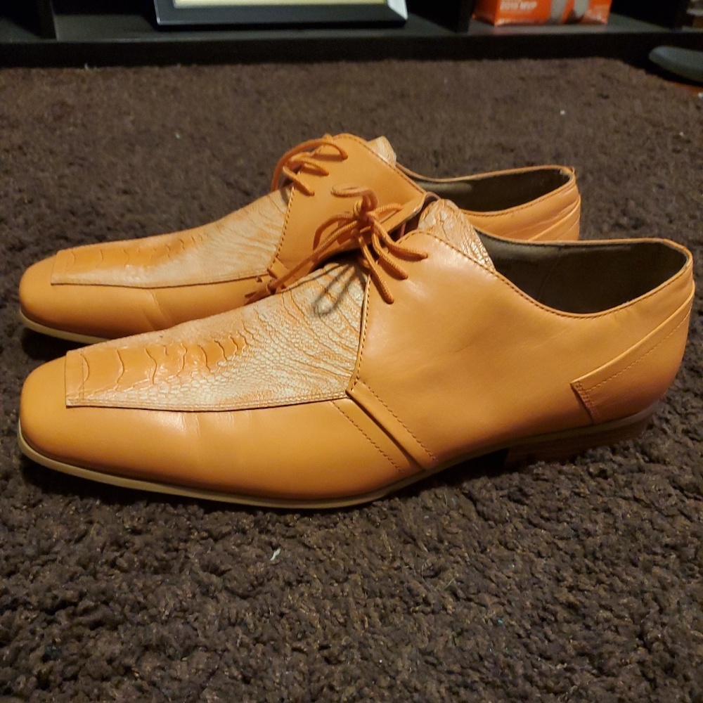 Giorgio Brutini Private Collection Orange Leather